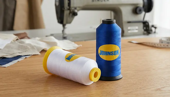 Johnson Textile pristato aukštos kokybės poliesterio siuvimo siūlus Johnson Textile pristato aukštos kokybės poliesterio siuvimo siūlus
